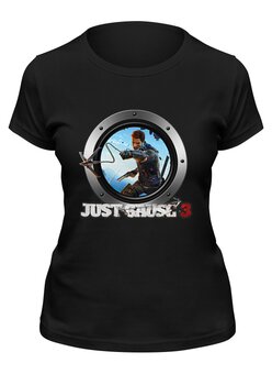 Заказать женскую футболку в Москве. Футболка классическая Just Cause от THE_NISE  - готовые дизайны и нанесение принтов.