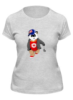 Заказать женскую футболку в Москве. Футболка классическая Bad Panda     от T-shirt print  - готовые дизайны и нанесение принтов.
