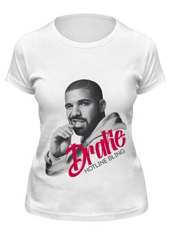 Заказать женскую футболку в Москве. Футболка классическая Drake от kreed - готовые дизайны и нанесение принтов.