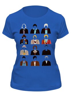Заказать женскую футболку в Москве. Футболка классическая Двенадцать Докторов от printik - готовые дизайны и нанесение принтов.