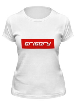 Заказать женскую футболку в Москве. Футболка классическая Grigory от THE_NISE  - готовые дизайны и нанесение принтов.