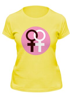 Заказать женскую футболку в Москве. Футболка классическая Lesbian от FOR YOU - готовые дизайны и нанесение принтов.