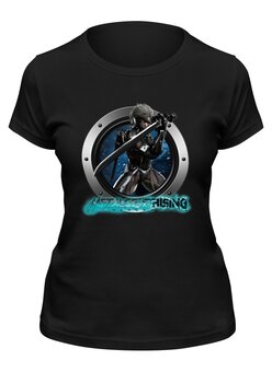 Заказать женскую футболку в Москве. Футболка классическая Metal Gear Rising от THE_NISE  - готовые дизайны и нанесение принтов.