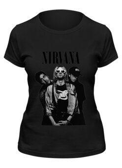 Заказать женскую футболку в Москве. Футболка классическая Nirvana group t-shirt от rancid - готовые дизайны и нанесение принтов.