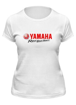 Заказать женскую футболку в Москве. Футболка классическая Yamaha от THE_NISE  - готовые дизайны и нанесение принтов.