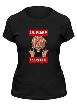 Заказать женскую футболку в Москве. Футболка классическая Lil Pump от geekbox - готовые дизайны и нанесение принтов.