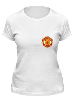 Заказать женскую футболку в Москве. Футболка классическая Manchester United от Printio - готовые дизайны и нанесение принтов.