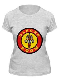 Заказать женскую футболку в Москве. Футболка классическая Danger Room от skynatural - готовые дизайны и нанесение принтов.