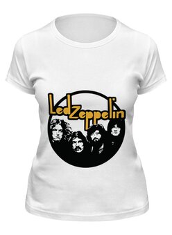 Заказать женскую футболку в Москве. Футболка классическая Led Zeppelin от Easy-store - готовые дизайны и нанесение принтов.