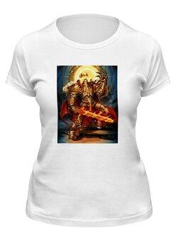 Заказать женскую футболку в Москве. Футболка классическая Император человечества от GeekFox  - готовые дизайны и нанесение принтов.