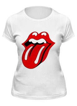 Заказать женскую футболку в Москве. Футболка классическая The Rolling Stones от Jimmy Flash - готовые дизайны и нанесение принтов.