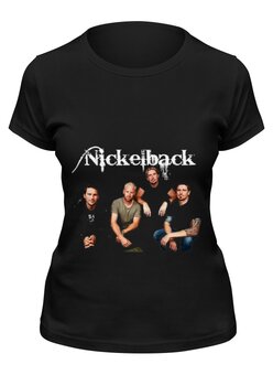 Заказать женскую футболку в Москве. Футболка классическая Nickelback от Денис - готовые дизайны и нанесение принтов.