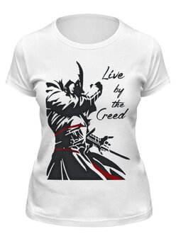 Заказать женскую футболку в Москве. Футболка классическая Assassin’s Creed от geekbox - готовые дизайны и нанесение принтов.