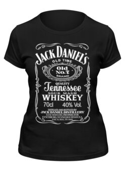 Заказать женскую футболку в Москве. Футболка классическая ☆Jack Daniel’s☆ от balden - готовые дизайны и нанесение принтов.