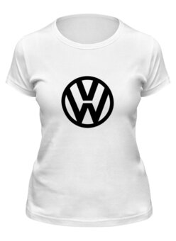 Заказать женскую футболку в Москве. Футболка классическая Volkswagen от THE_NISE  - готовые дизайны и нанесение принтов.