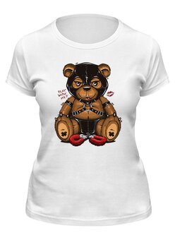 Заказать женскую футболку в Москве. Футболка классическая ߷Happy Bear߷ от balden - готовые дизайны и нанесение принтов.