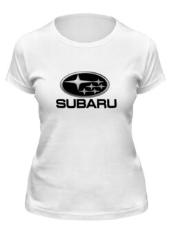 Заказать женскую футболку в Москве. Футболка классическая Subaru от THE_NISE  - готовые дизайны и нанесение принтов.