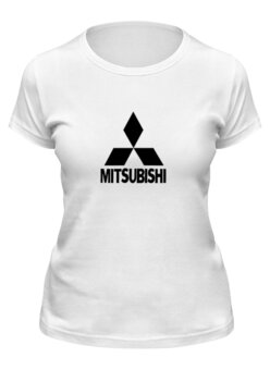 Заказать женскую футболку в Москве. Футболка классическая Mitsubishi от THE_NISE  - готовые дизайны и нанесение принтов.