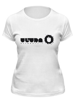 Заказать женскую футболку в Москве. Футболка классическая Ultra music от sidbase - готовые дизайны и нанесение принтов.