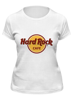 Заказать женскую футболку в Москве. Футболка классическая Hard Rock от gent777 - готовые дизайны и нанесение принтов.
