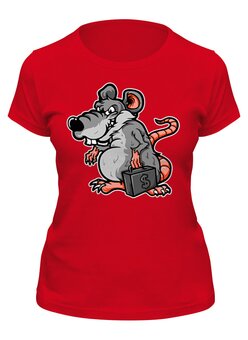 Заказать женскую футболку в Москве. Футболка классическая Year of the Rat от balden - готовые дизайны и нанесение принтов.