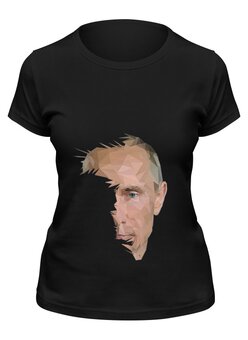 Заказать женскую футболку в Москве. Футболка классическая Путин от Саша Букина - готовые дизайны и нанесение принтов.