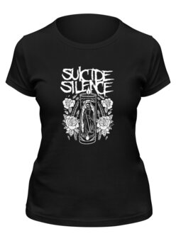 Заказать женскую футболку в Москве. Футболка классическая Suicide Silence от geekbox - готовые дизайны и нанесение принтов.