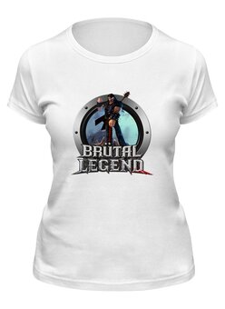 Заказать женскую футболку в Москве. Футболка классическая Brutal Legend от THE_NISE  - готовые дизайны и нанесение принтов.