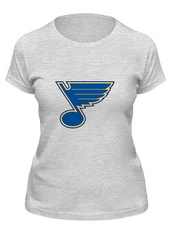 Заказать женскую футболку в Москве. Футболка классическая St. Louis Blues / NHL USA от KinoArt - готовые дизайны и нанесение принтов.