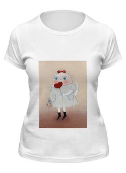 Заказать женскую футболку в Москве. Футболка классическая Кошка с леденцом от Татьяна - готовые дизайны и нанесение принтов.