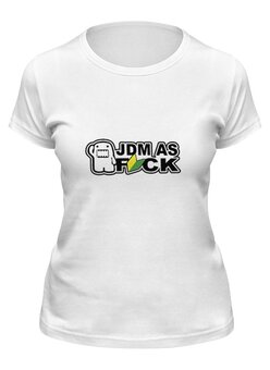 Заказать женскую футболку в Москве. Футболка классическая JDM DomoKun от Роман Адаменко - готовые дизайны и нанесение принтов.
