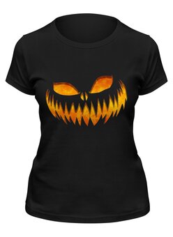 Заказать женскую футболку в Москве. Футболка классическая HALLOWEEN от CoolDesign - готовые дизайны и нанесение принтов.