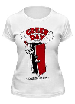 Заказать женскую футболку в Москве. Футболка классическая Green Day от geekbox - готовые дизайны и нанесение принтов.