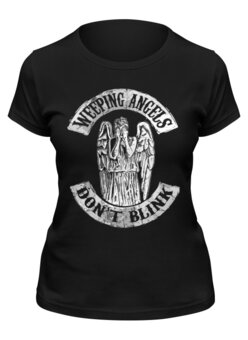 Заказать женскую футболку в Москве. Футболка классическая Weeping Angels от skynatural - готовые дизайны и нанесение принтов.