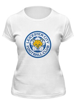 Заказать женскую футболку в Москве. Футболка классическая Leicester City от THE_NISE  - готовые дизайны и нанесение принтов.