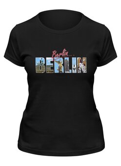 Заказать женскую футболку в Москве. Футболка классическая На память о Берлине, вариант 1-01 от Andy Quarry - готовые дизайны и нанесение принтов.