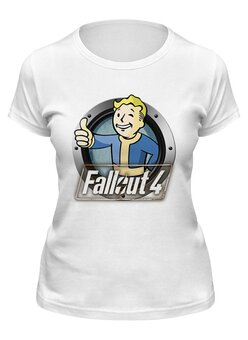 Заказать женскую футболку в Москве. Футболка классическая Fallout от THE_NISE  - готовые дизайны и нанесение принтов.