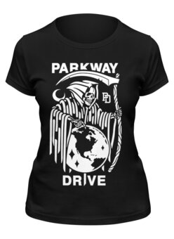 Заказать женскую футболку в Москве. Футболка классическая Parkway Drive от geekbox - готовые дизайны и нанесение принтов.