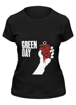 Заказать женскую футболку в Москве. Футболка классическая Green day от Easy-store - готовые дизайны и нанесение принтов.