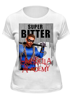 Заказать женскую футболку в Москве. Футболка классическая The Umbrella Academy   от T-shirt print  - готовые дизайны и нанесение принтов.