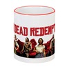 Заказать кружку в Москве. Кружка с цветной ручкой и ободком Red Dead Redemption game от Leichenwagen - готовые дизайны и нанесение принтов.