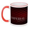 Заказать кружку в Москве. Кружка с цветной ручкой и ободком Коллекция imperial. от inna144144@mail.ru - готовые дизайны и нанесение принтов.