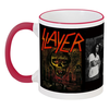 Заказать кружку в Москве. Кружка с цветной ручкой и ободком Slayer-Season In The Abyss 1990 от Илья - готовые дизайны и нанесение принтов.