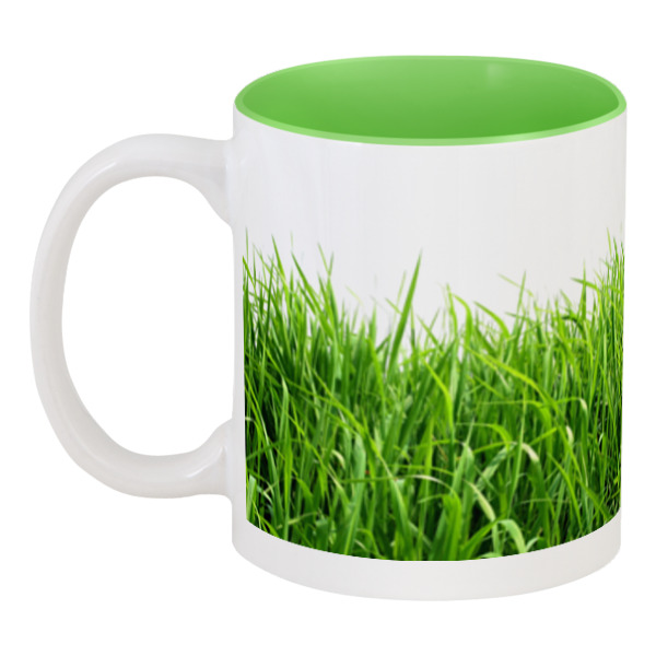 Printio Кружка цветная внутри Чашка яркая сочная трава printio кружка цветная внутри чашка яркая сочная трава