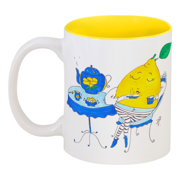 Printio Кружка цветная внутри Чай с лимоном