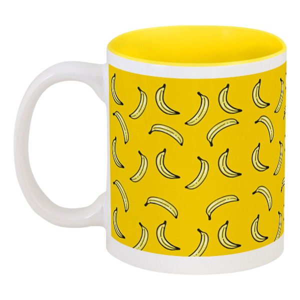 цена Printio Кружка цветная внутри Бананы