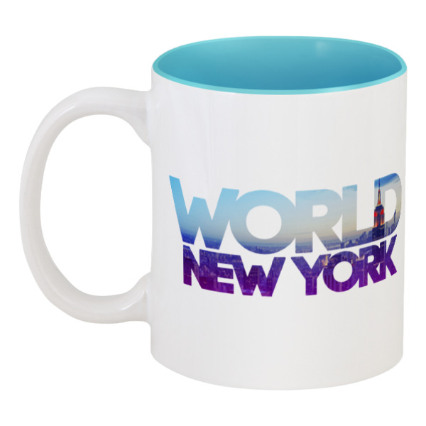 Printio Кружка цветная внутри different world: new york two pieces paintings world famous city new york city street view canvas paintings modern home cityscapes