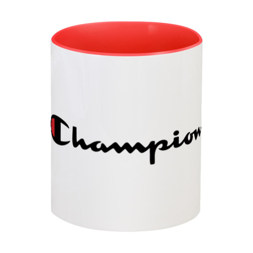 Заказать кружку в Москве. Кружка цветная внутри Champion от DESIGNER   - готовые дизайны и нанесение принтов.