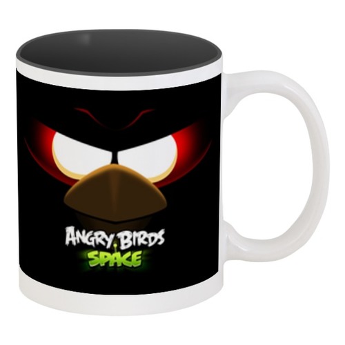 Заказать кружку в Москве. Кружка цветная внутри Space (Angry Birds) от Аня Лукьянова - готовые дизайны и нанесение принтов.
