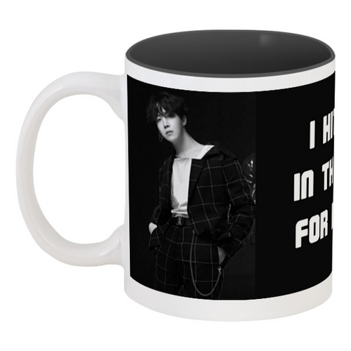 Заказать кружку в Москве. Кружка цветная внутри K-pop, BTS JH от vika0568@bk.ru - готовые дизайны и нанесение принтов.